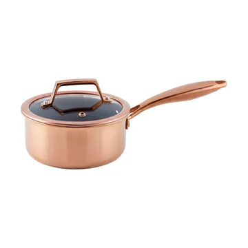 Casserole Hâws Santo avec couvercle, revêtement hybride 1,5 L - Rose Gold - Hâws