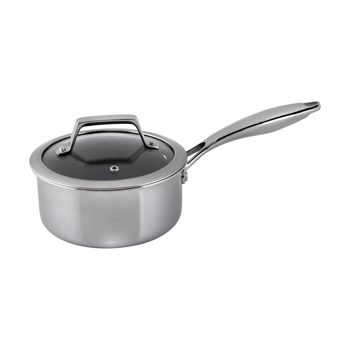 Hâws Casserole Hâws Santo hybrid coating avec couvercle 1,5 L Acier inoxydable