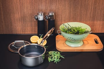 Casserole Hâws Santo hybrid coating avec couvercle 1,5 L - Acier inoxydable - Hâws