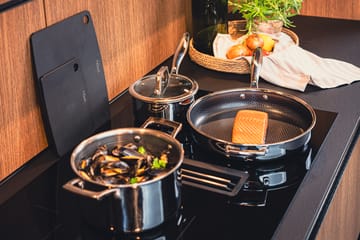 Casserole Hâws Santo hybrid coating avec couvercle 1,5 L - Acier inoxydable - Hâws