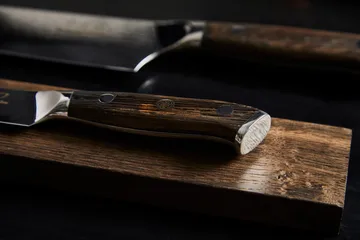 Couteau de chef Damascus By Hâws 32 cm - Wengé - Hâws