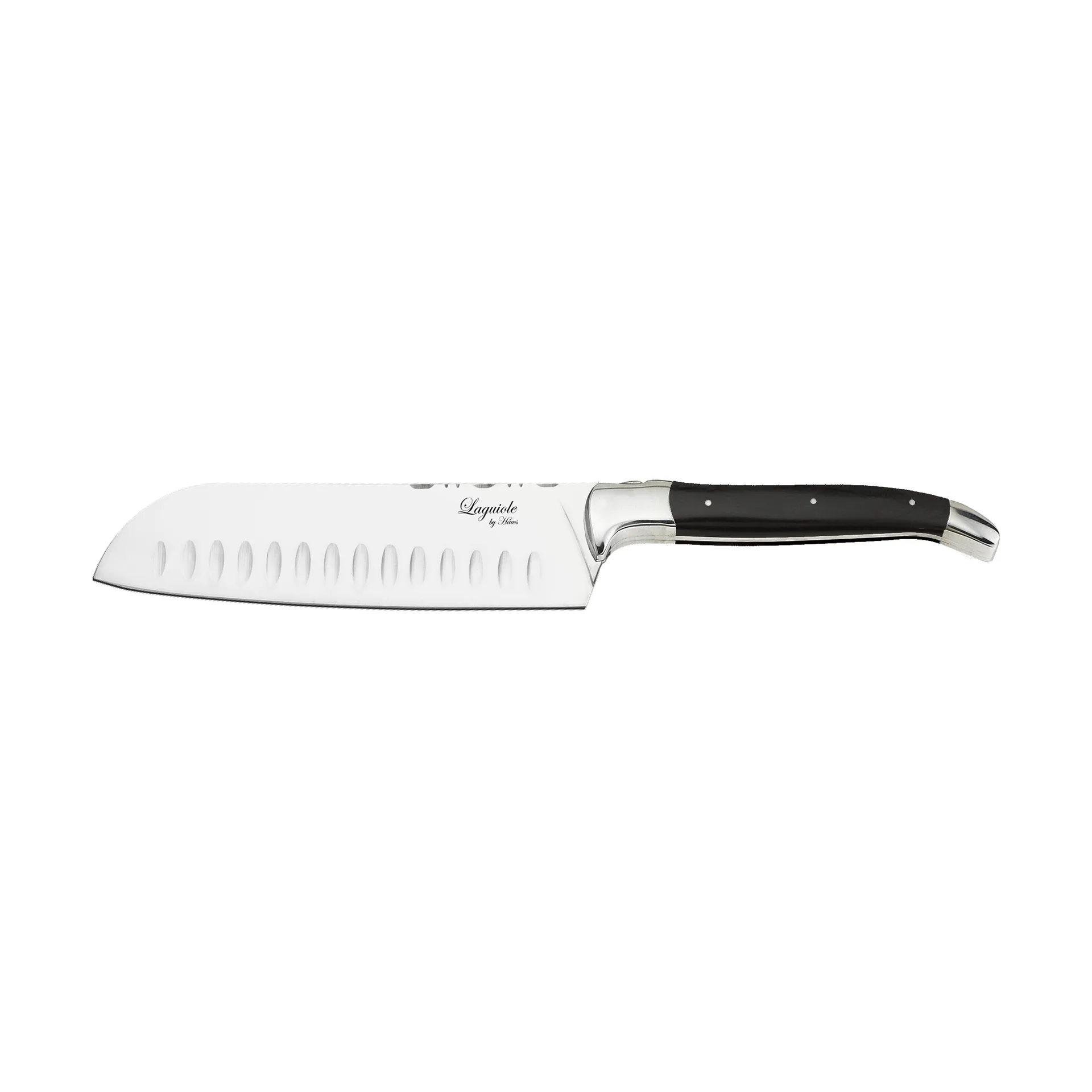 Couteau Santoku Laguiole By Hâws 19 cm, Black Hâws