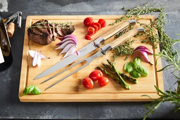 Ensemble à découper Laguiole By Hâws avec planche à découper 3 pièces - Olive - Hâws