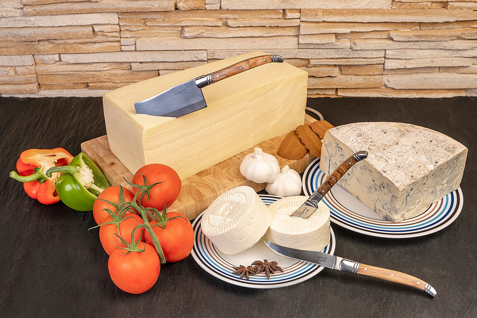 Ensemble de couteaux à fromage Laguiole By Hâws 3 pièces, Olive Hâws