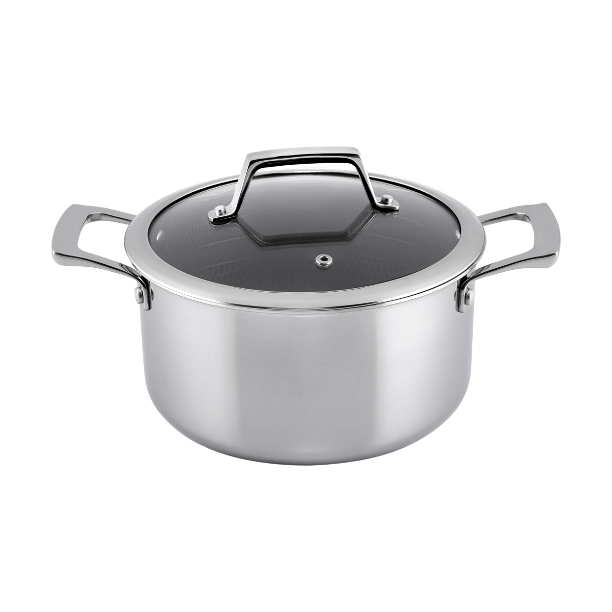 Hâws Marmite Hâws Santo hybrid coating avec couvercle 3,4 L Acier inoxydable