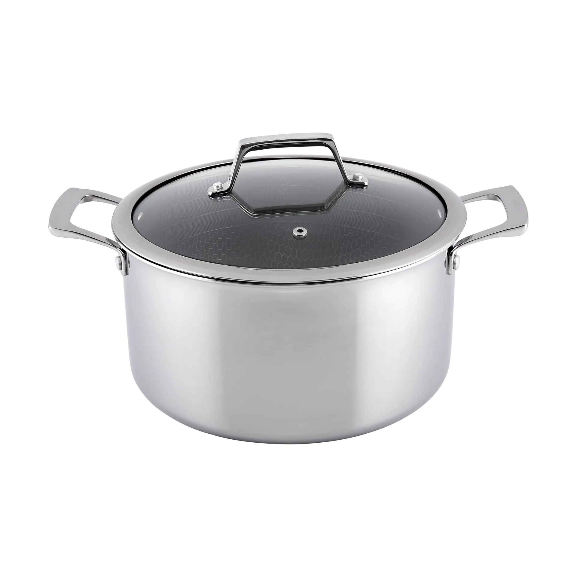 Marmite Hâws Santo hybrid coating avec couvercle 5,8 L, Acier inoxydable Hâws