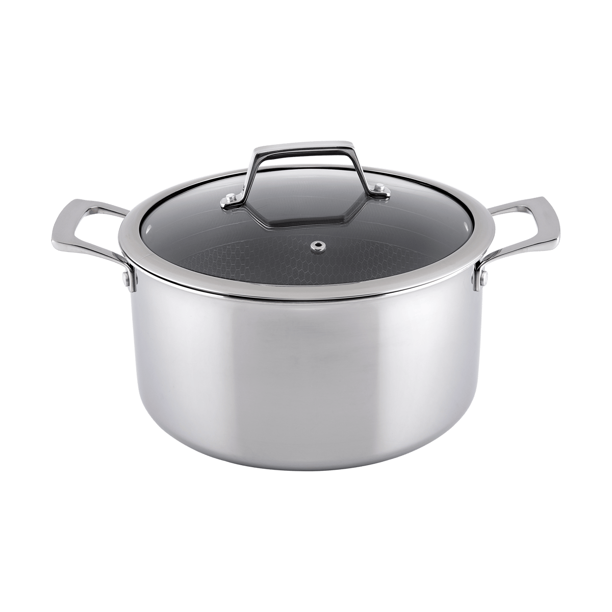 Hâws Marmite Hâws Santo hybrid coating avec couvercle 5,8 L Acier inoxydable