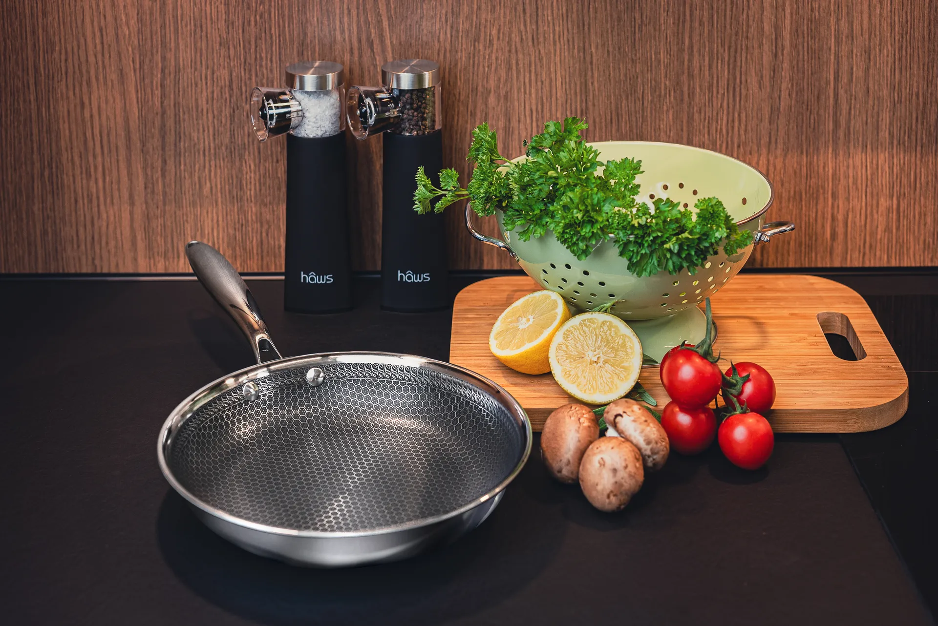 Poêle Hâws Santo hybrid coating 24 cm, Acier inoxydable Hâws