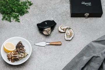 Set à huîtres Laguiole By Hâws 2 pièces - Olivier-acier inoxydable - Hâws