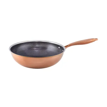 Wok Hâws Santo à revêtement hybride Ø28 cm - Or rose - Hâws