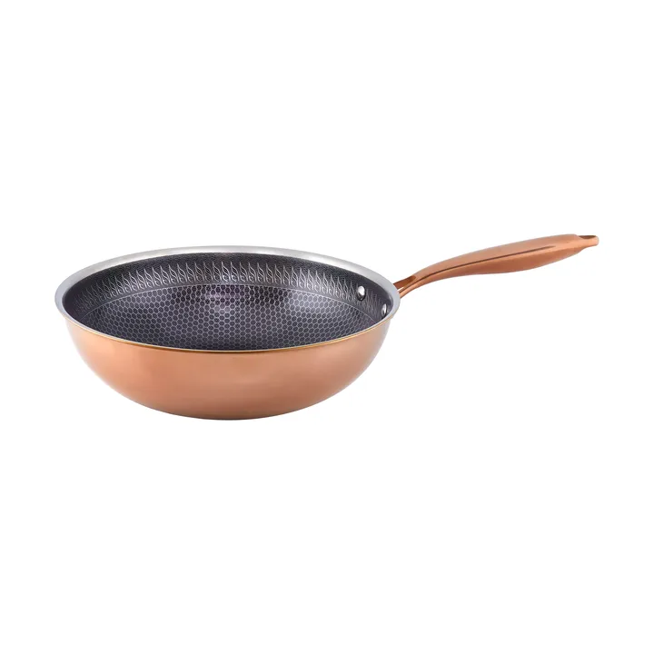 Wok Hâws Santo à revêtement hybride Ø28 cm - Or rose - Hâws