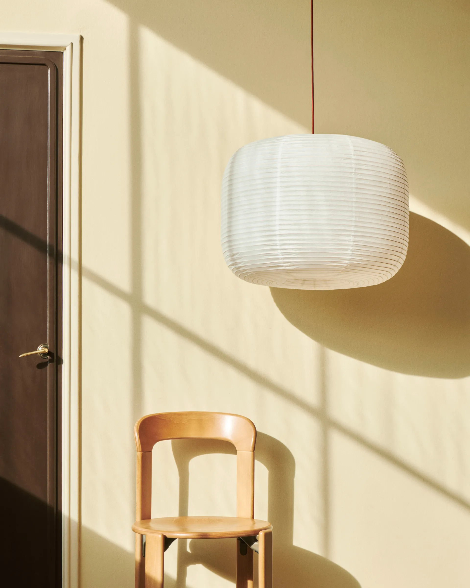 Abat-jour Paper Shade Donut, Classic white Ø80 HAY