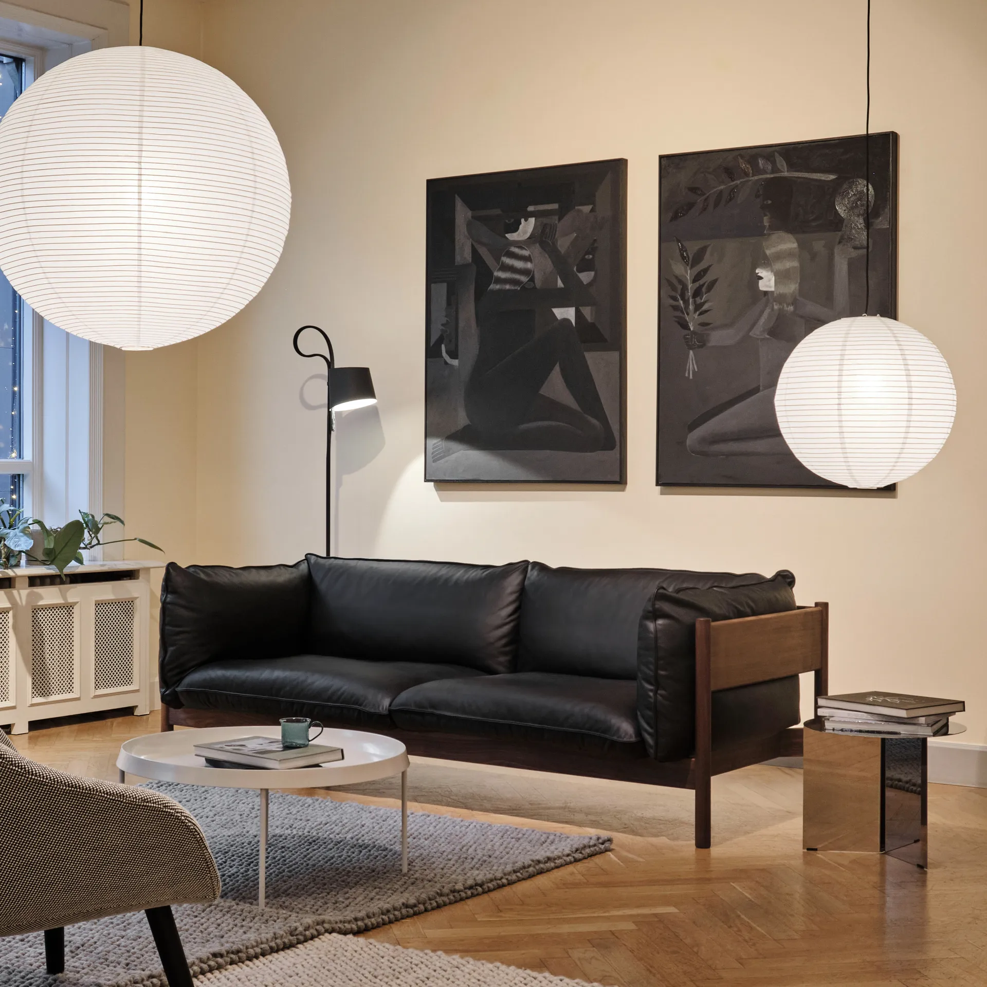 Abat-jour Rice paper Ø50 cm, Blanc HAY