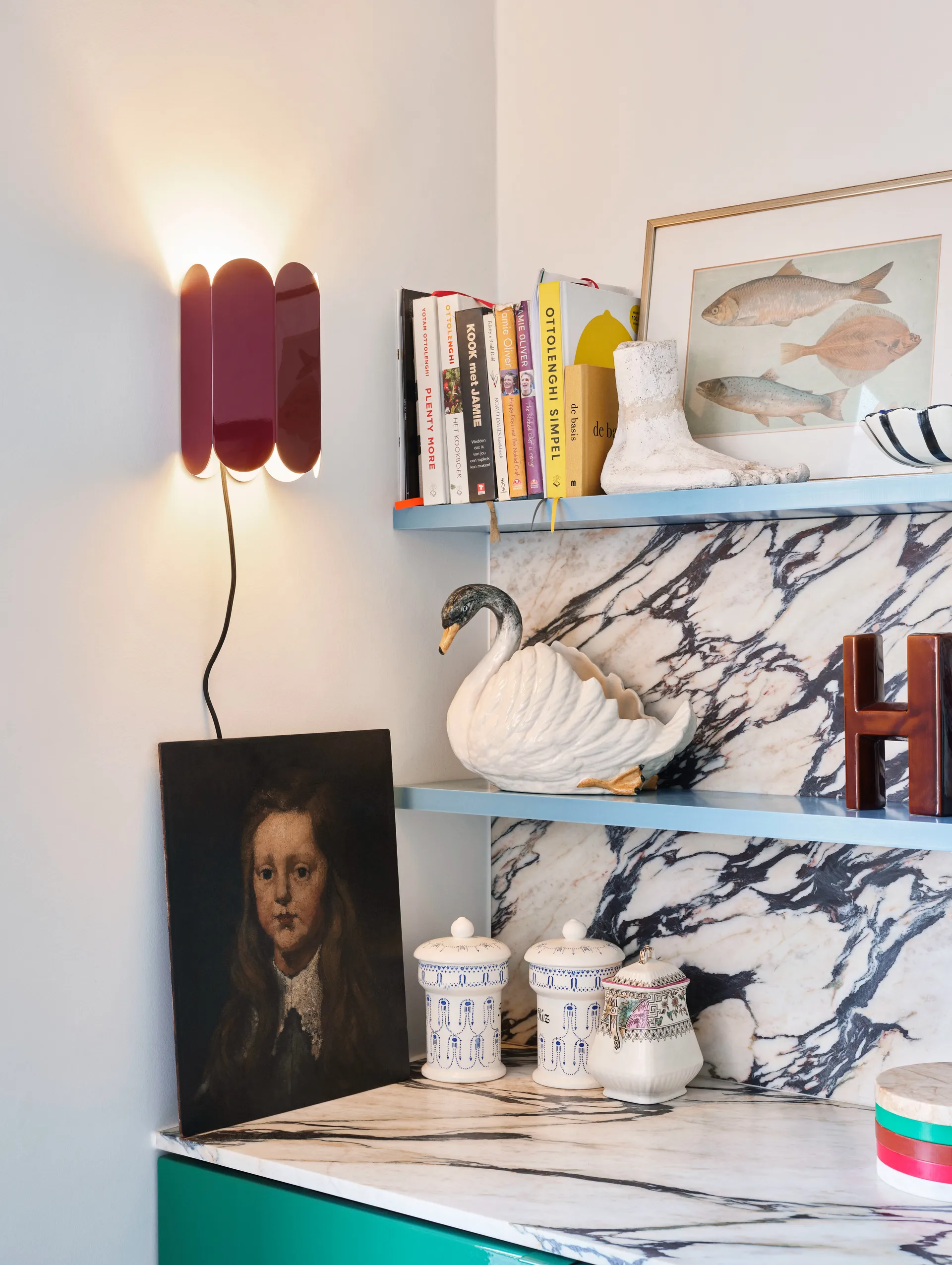 Applique murale Arcs wall switch, Auburn red HAY