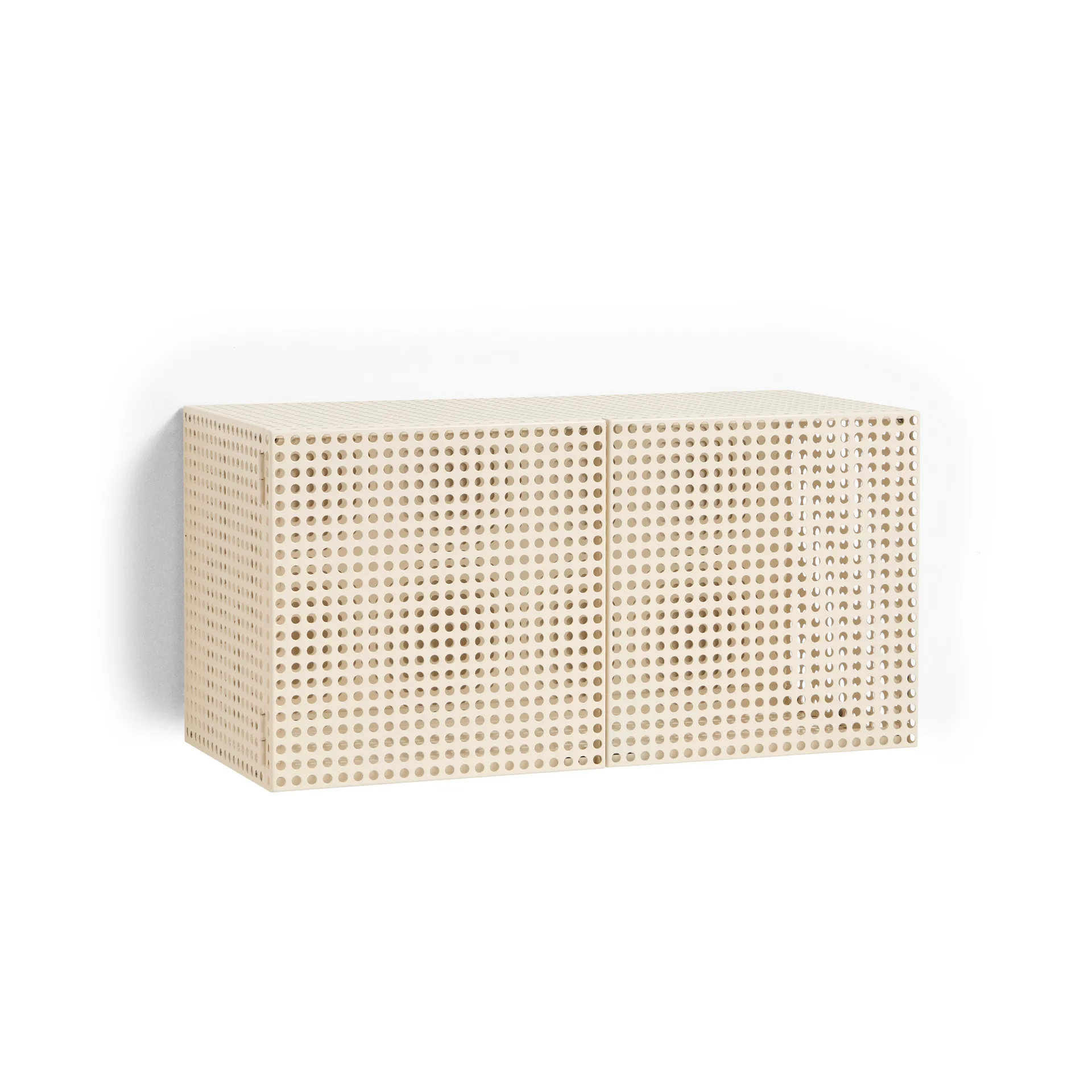 Armoire murale Perforated Cabinet small, Eggshell HAY