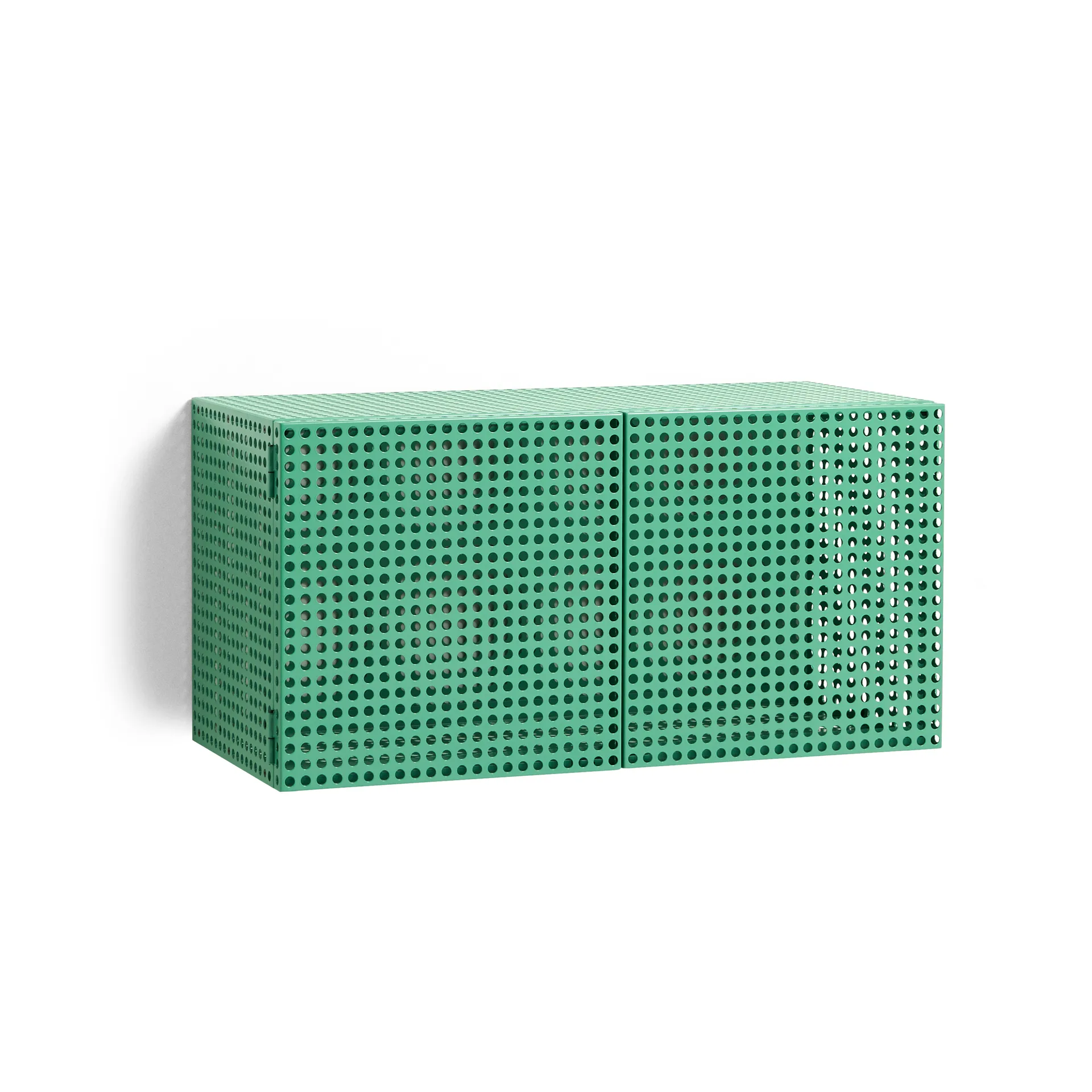 Armoire murale Perforated Cabinet small, Soft jade HAY