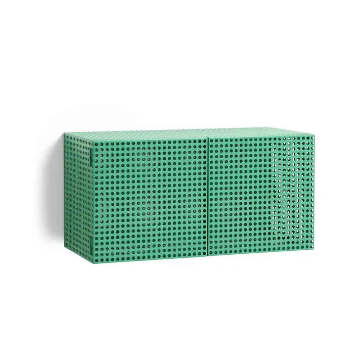 Armoire murale Perforated Cabinet small - Soft jade - HAY