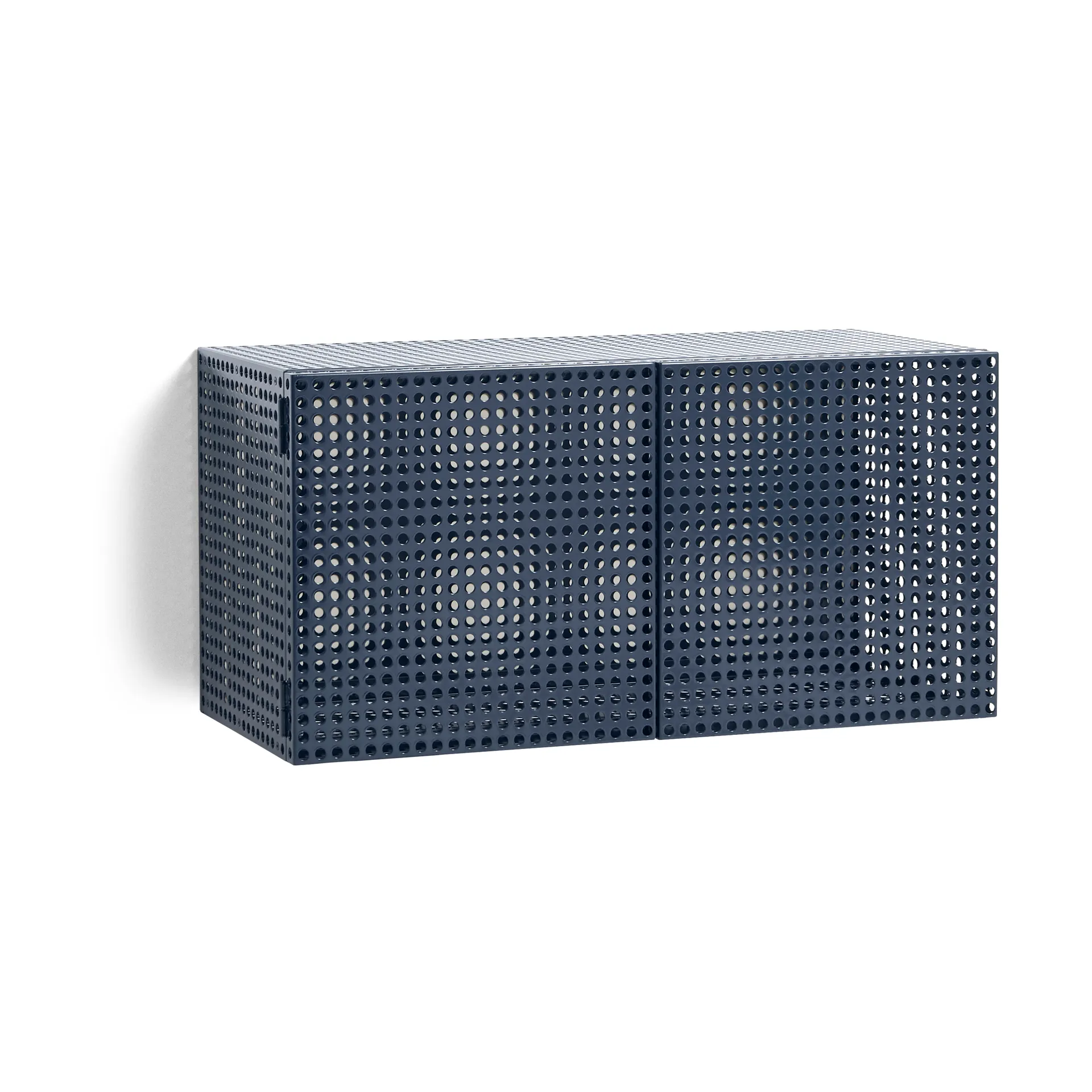 Armoire murale Perforated Cabinet small, Steel blue HAY