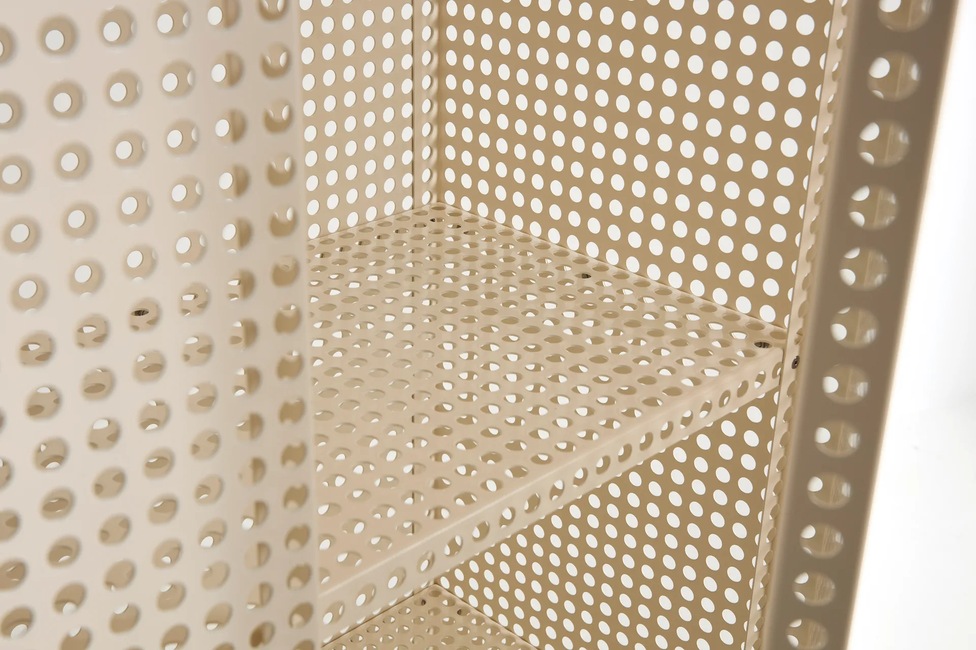 Armoire Perforated Cabinet large, Eggshell HAY