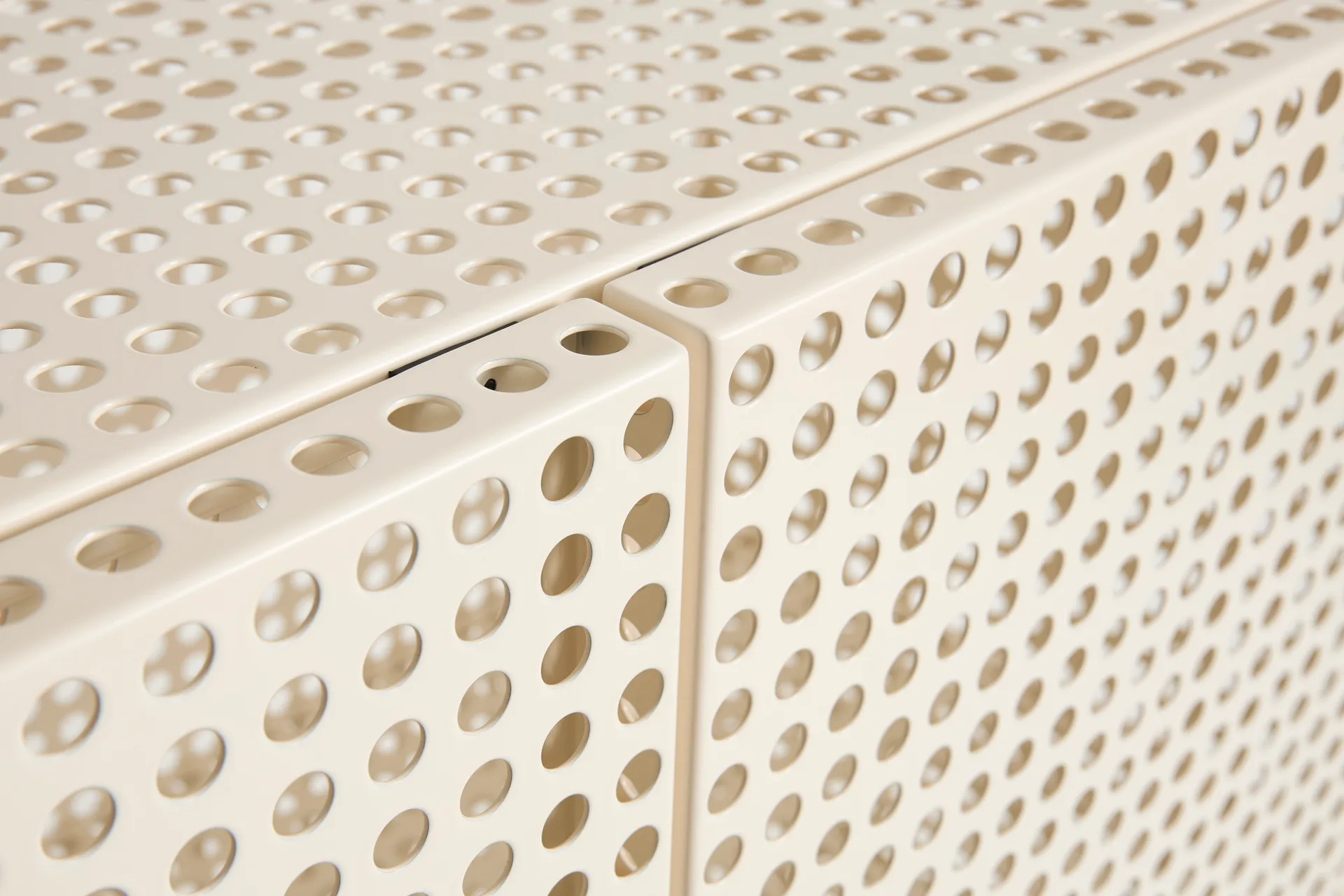Armoire Perforated Cabinet large, Eggshell HAY