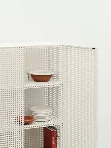 Armoire Perforated Cabinet large - Eggshell - HAY
