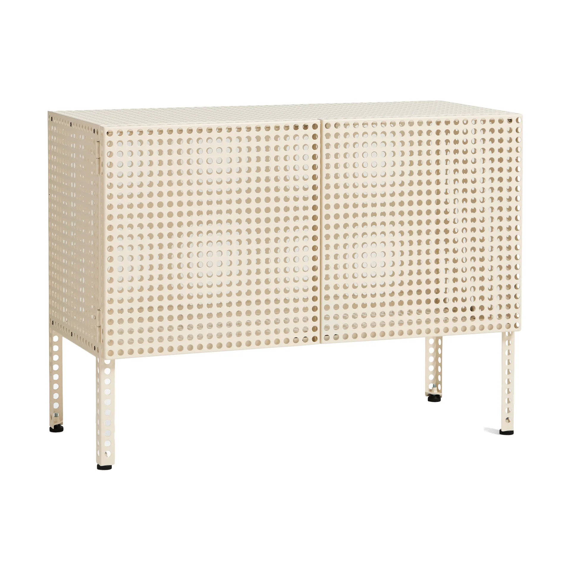 Armoire Perforated Cabinet small, Eggshell HAY