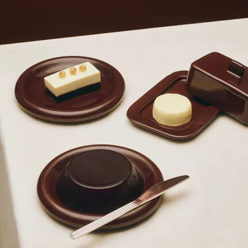 Assiette Barro - Burgundy, Ø18 cm, lot de 2 - HAY