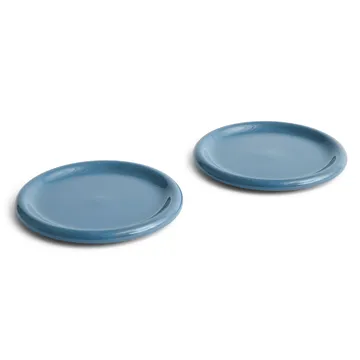Assiette Barro - Dark blue, Ø24 cm lot de 2 - HAY