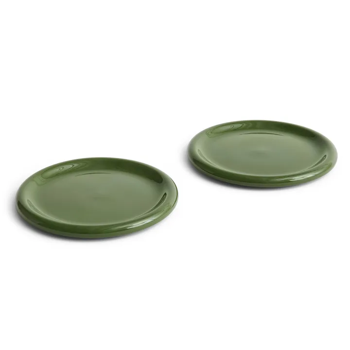 Assiette Barro - Green, Ø24 cm lot de 2 - HAY