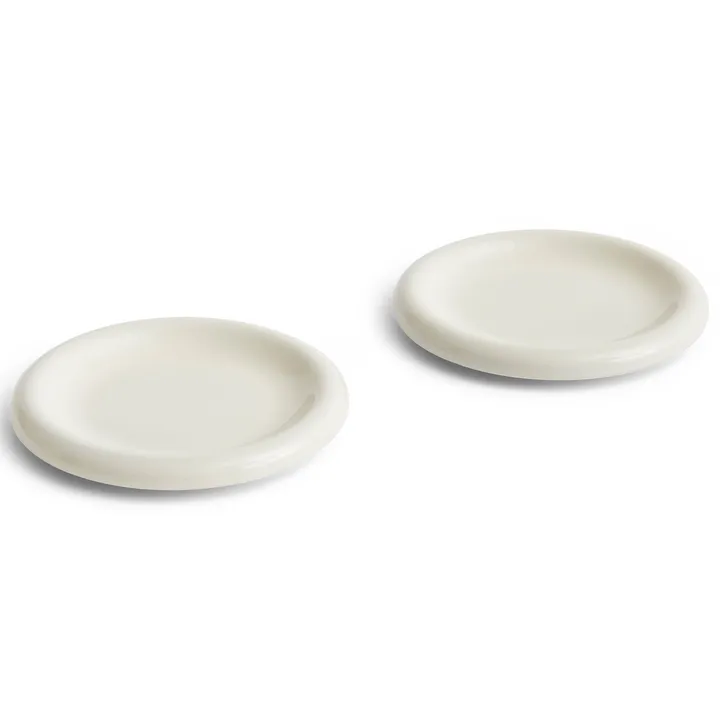 Assiette Barro - Off-white, Ø18 cm lot de 2 - HAY