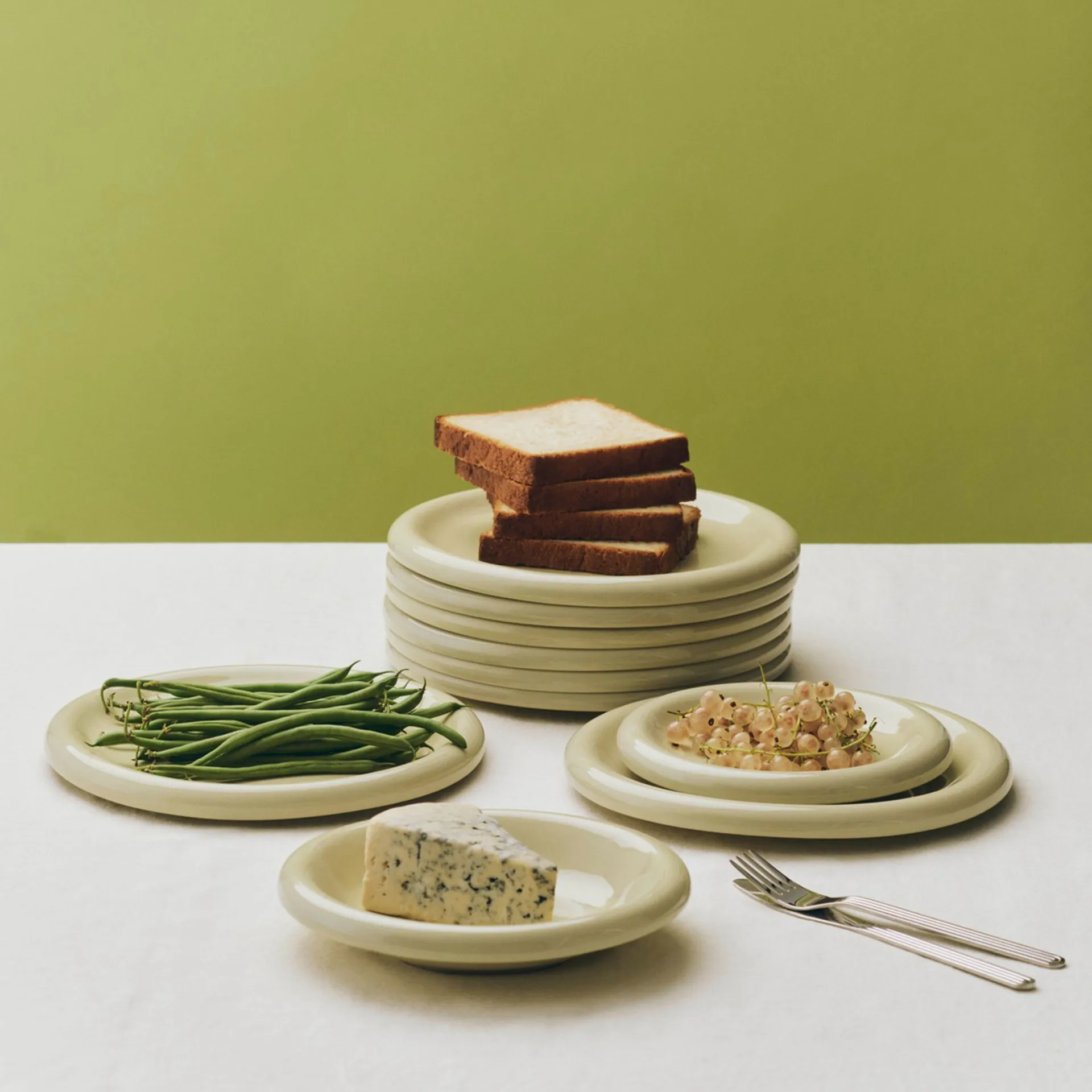 Assiette Barro, Pistachio, Ø24 cm lot de 2 HAY
