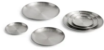 Assiette Outdoor Market - Acier inoxydable, Ø20 cm, lot de 2 - HAY