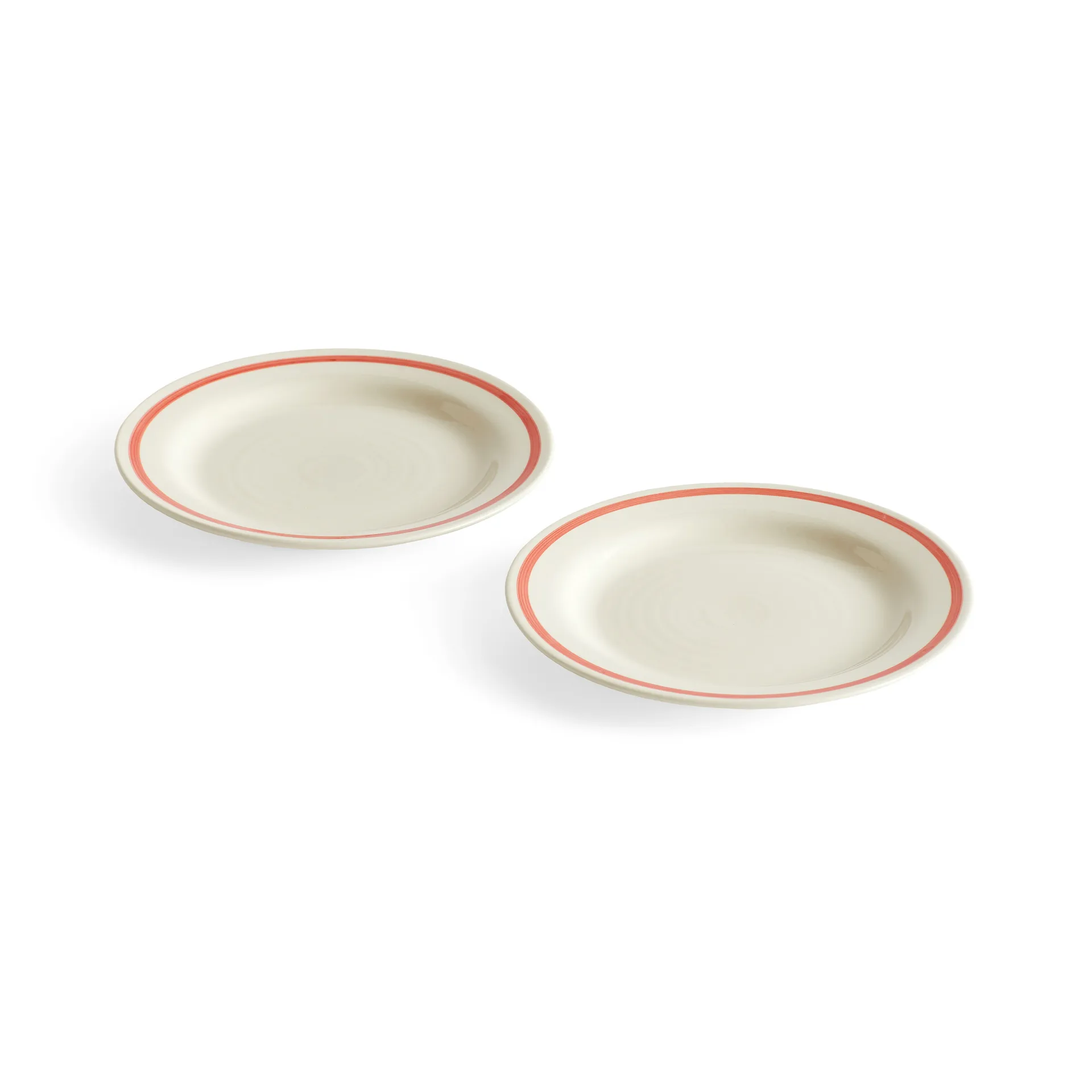 Assiette Sobremesa Ø18,5 cm Lot de 2, Red HAY