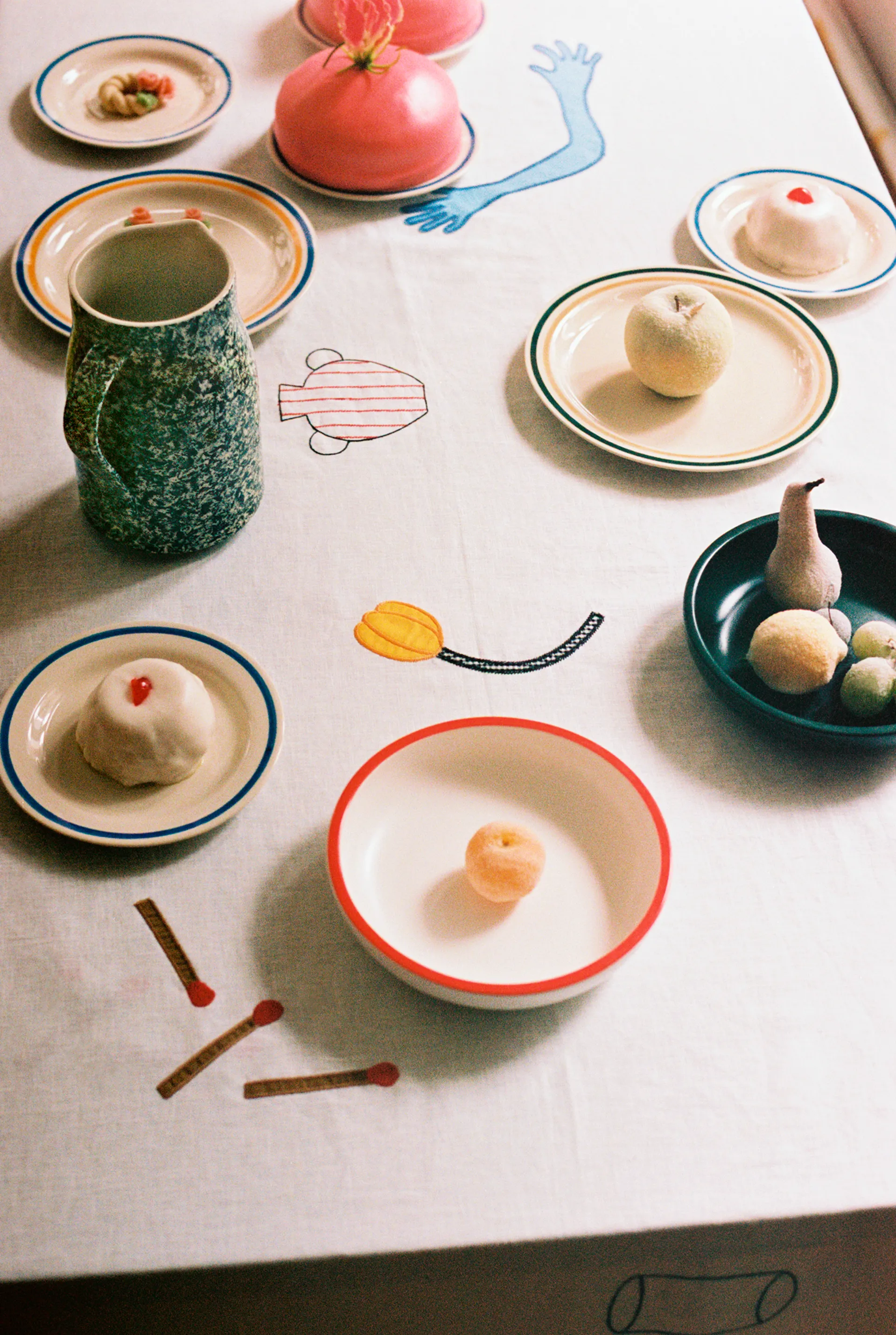 Assiette Sobremesa Ø18,5 cm Lot de 2, Red HAY