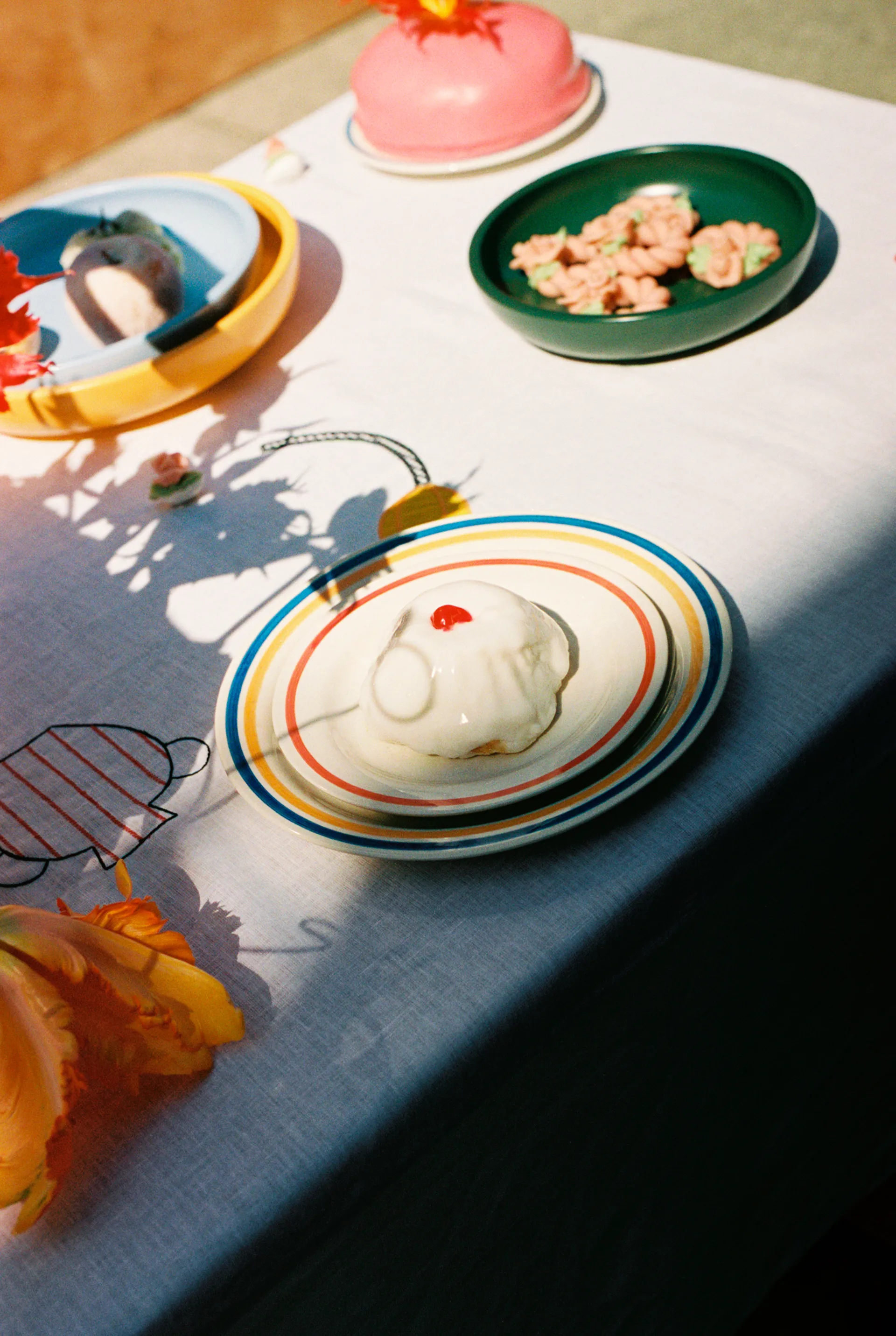 Assiette Sobremesa Ø18,5 cm Lot de 2, Red HAY