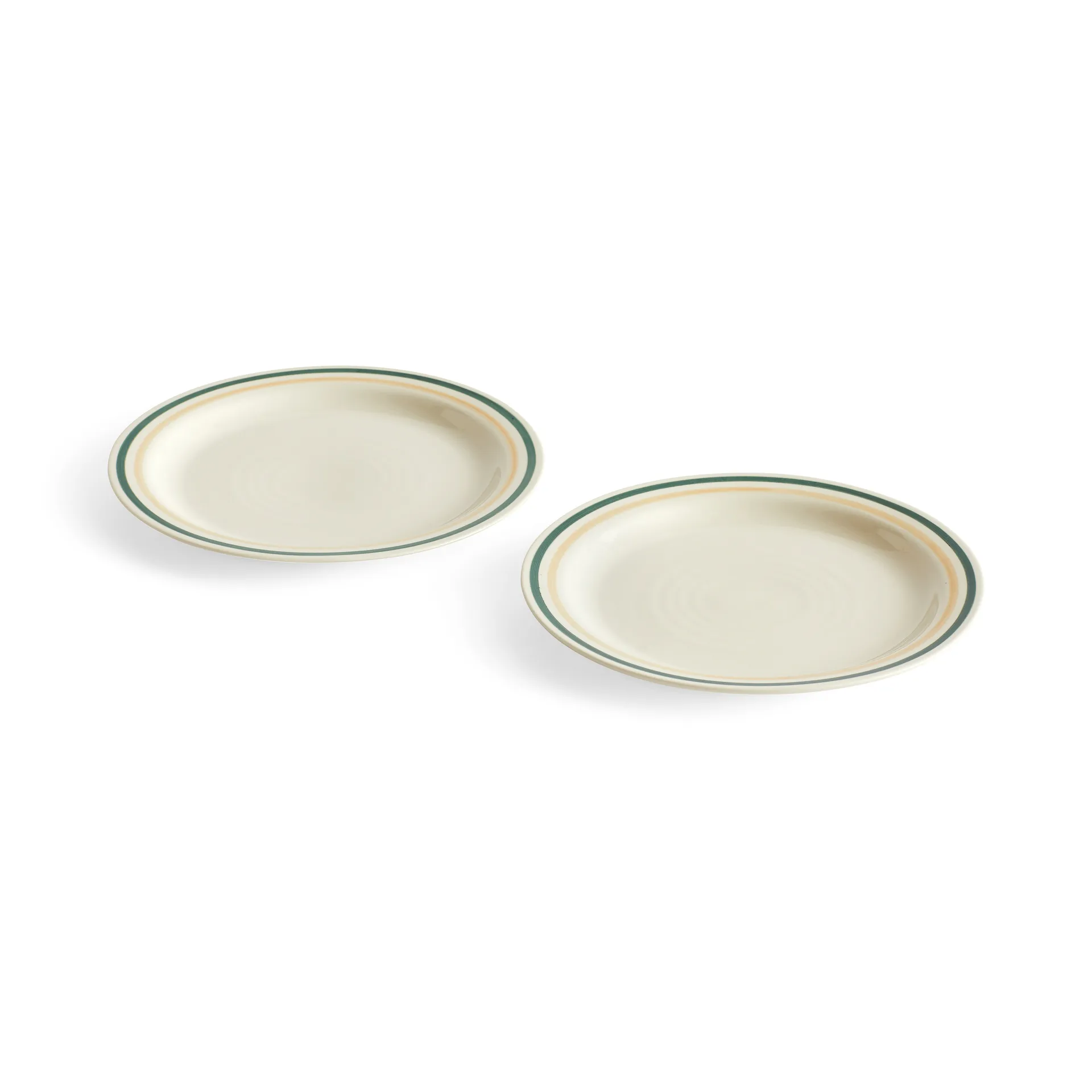 Assiette Sobremesa Ø24,5 cm Lot de 2, Green-sand HAY