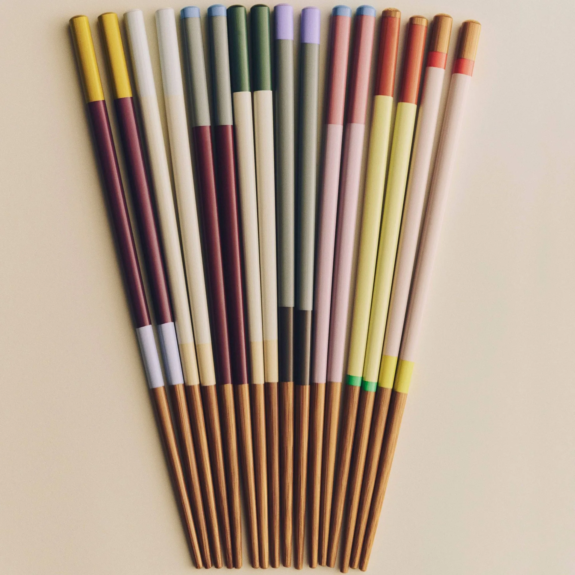 Baguettes Colour lot de 4, Bright HAY