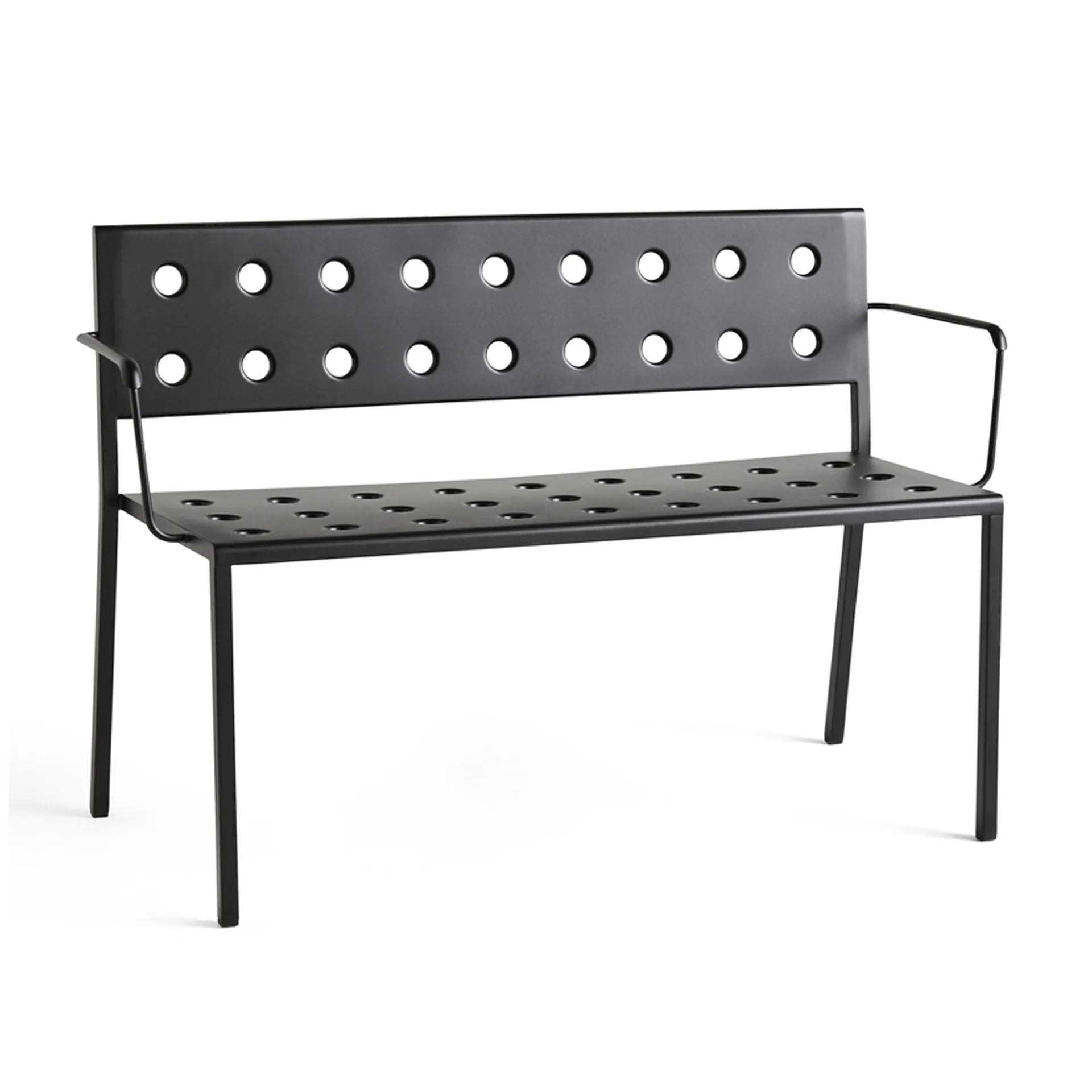 Banc Balcony Dining avec accoudoirs 121x52 cm, Anthracite HAY
