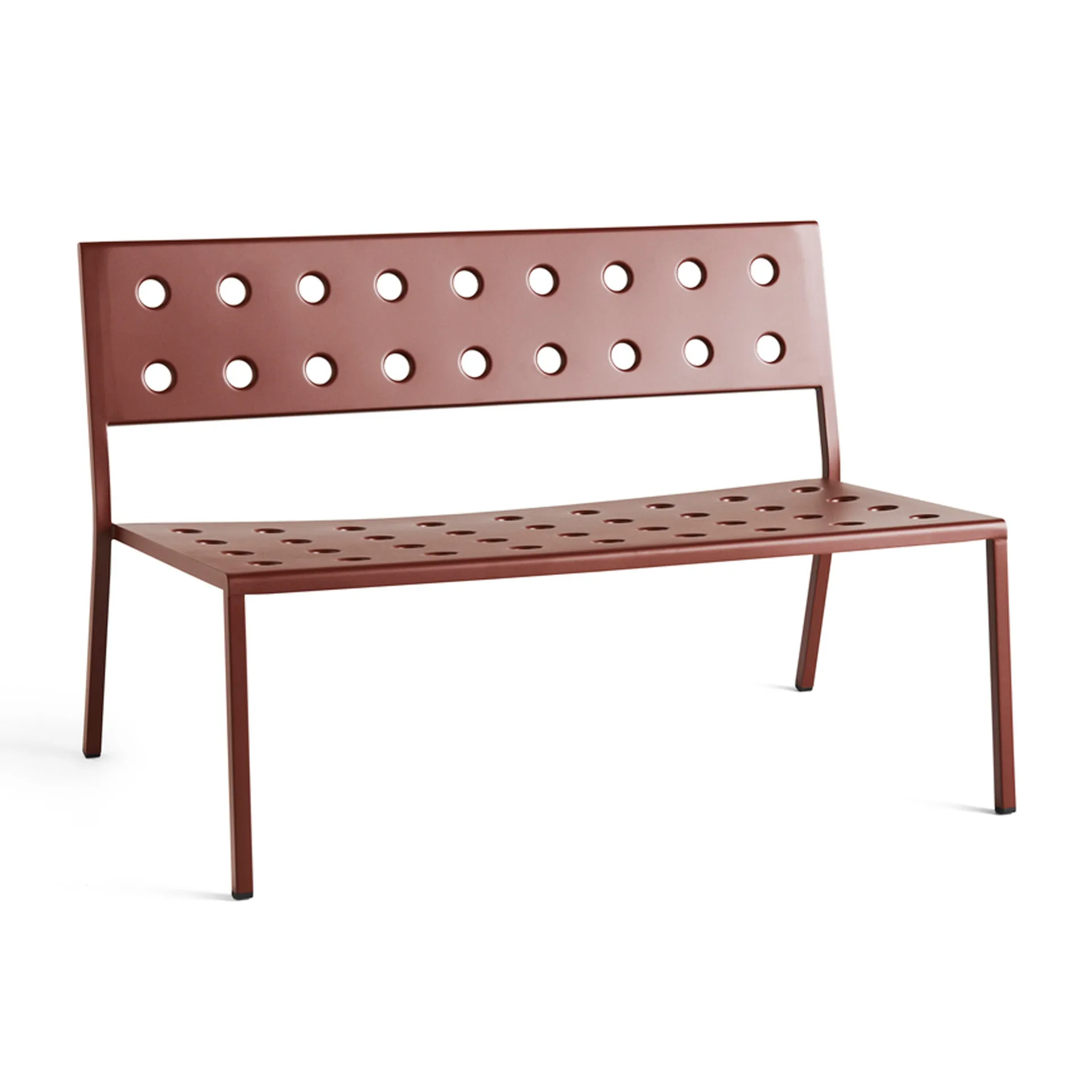 Banc Balcony Lounge 113,5x69 cm, Iron red HAY