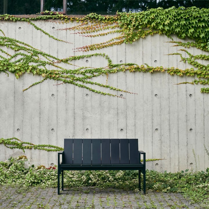 Banc Crate Dining Bench en pin laqué - Black - HAY