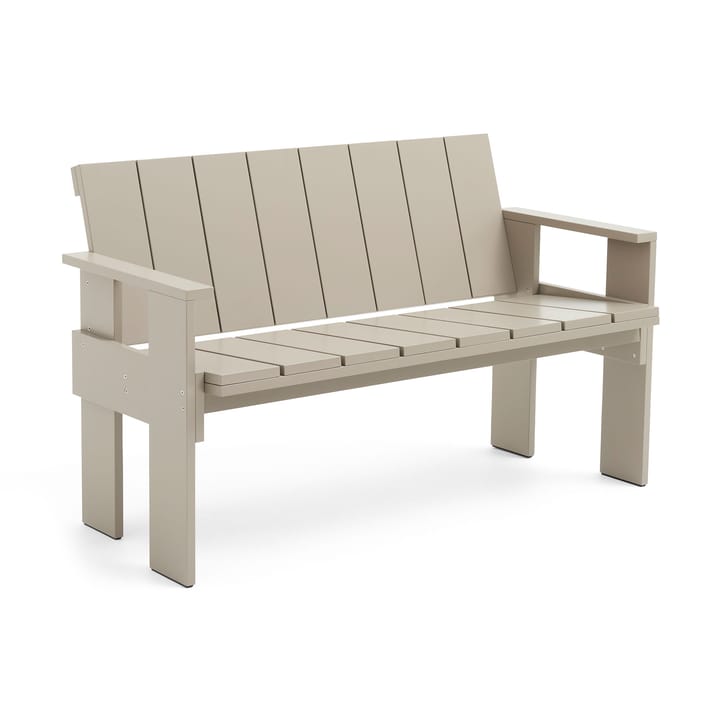 Banc Crate Dining Bench en pin laqué - London fog - HAY