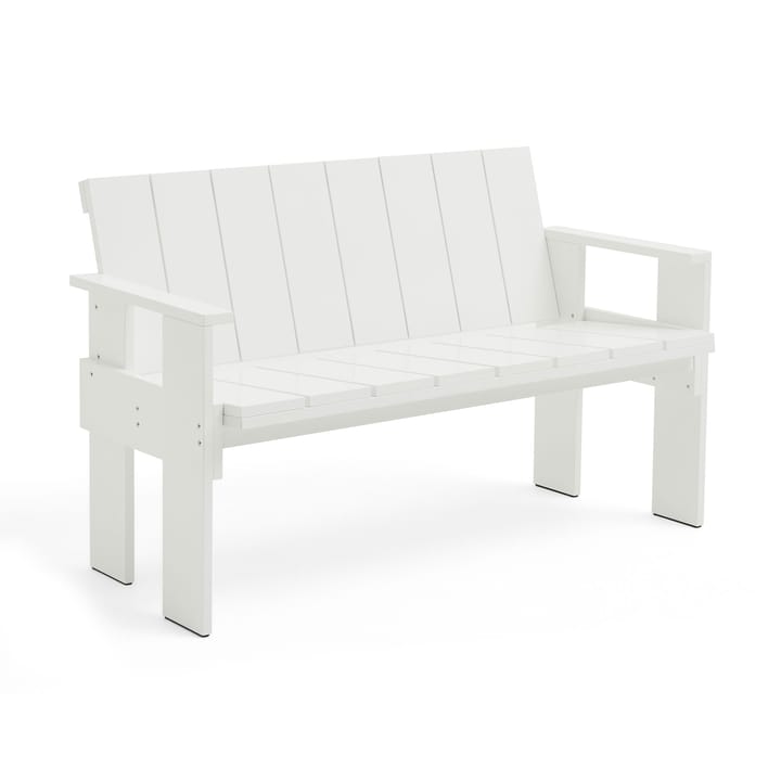 Banc Crate Dining Bench en pin laqué - White - HAY