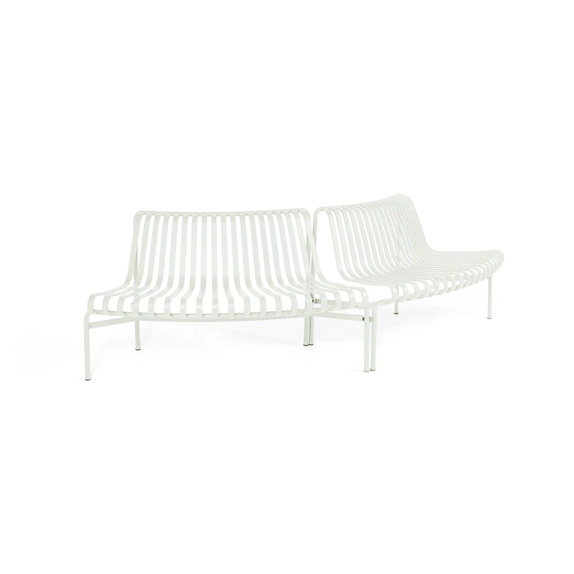 Banc de parc Dining Palissade out-out, Cream white HAY