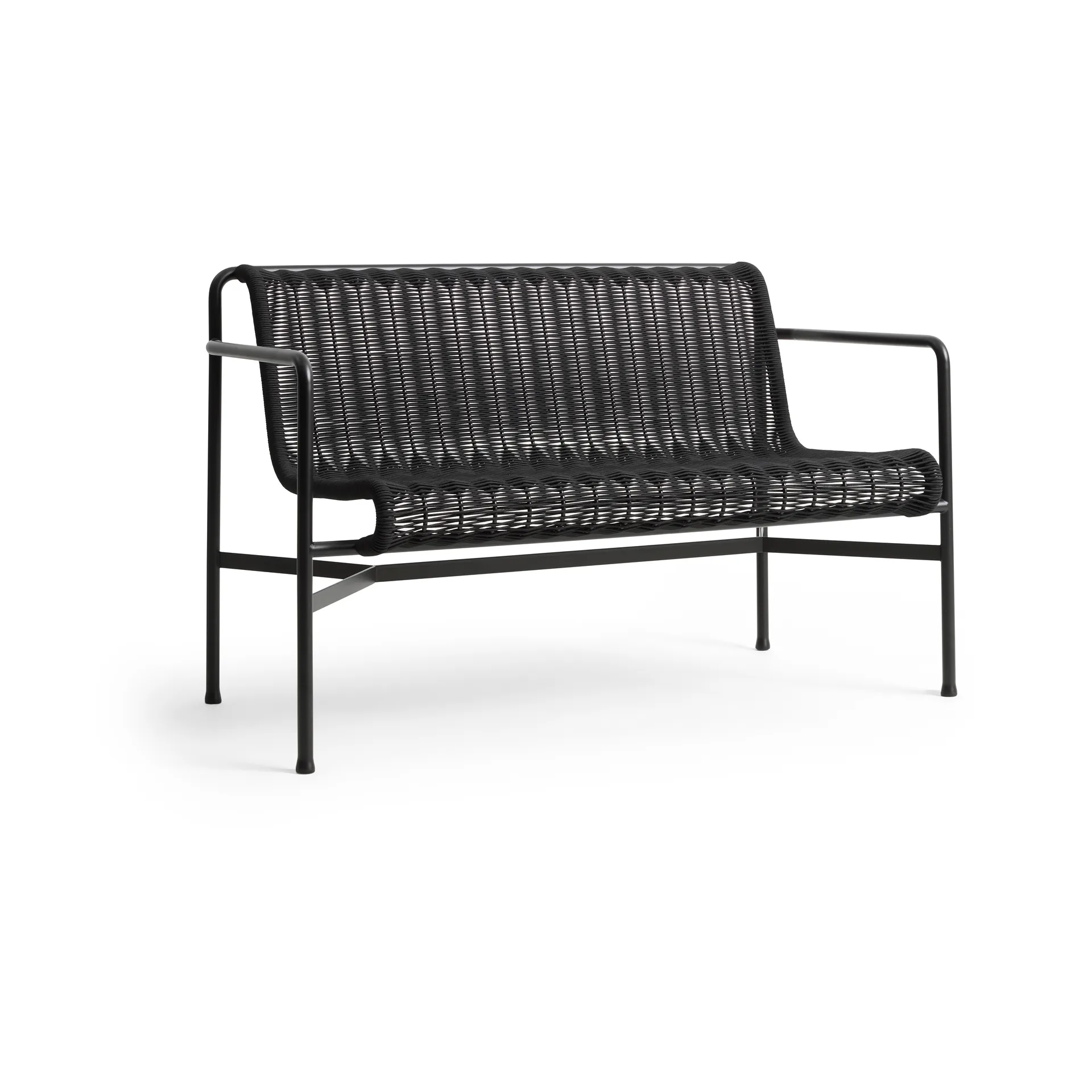 Banc Dining Palissade Cord avec accoudoirs HAY, Anthracite HAY