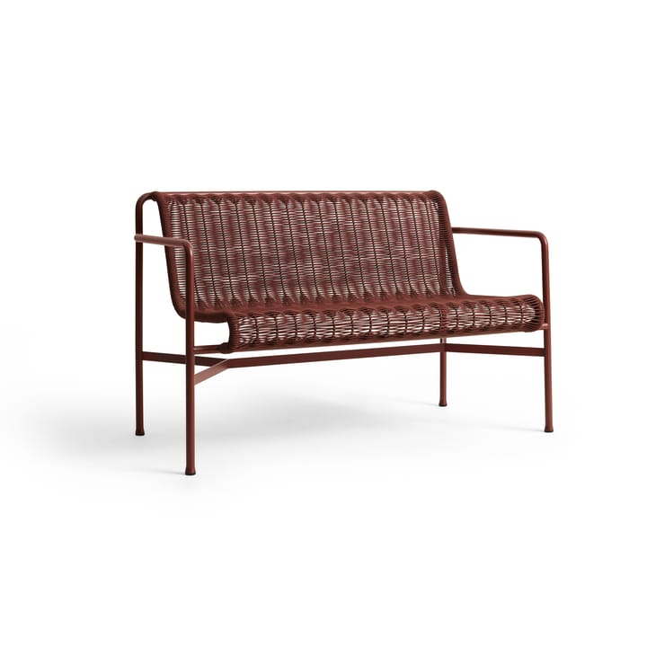 Banc Dining Palissade Cord avec accoudoirs HAY - Iron red - HAY