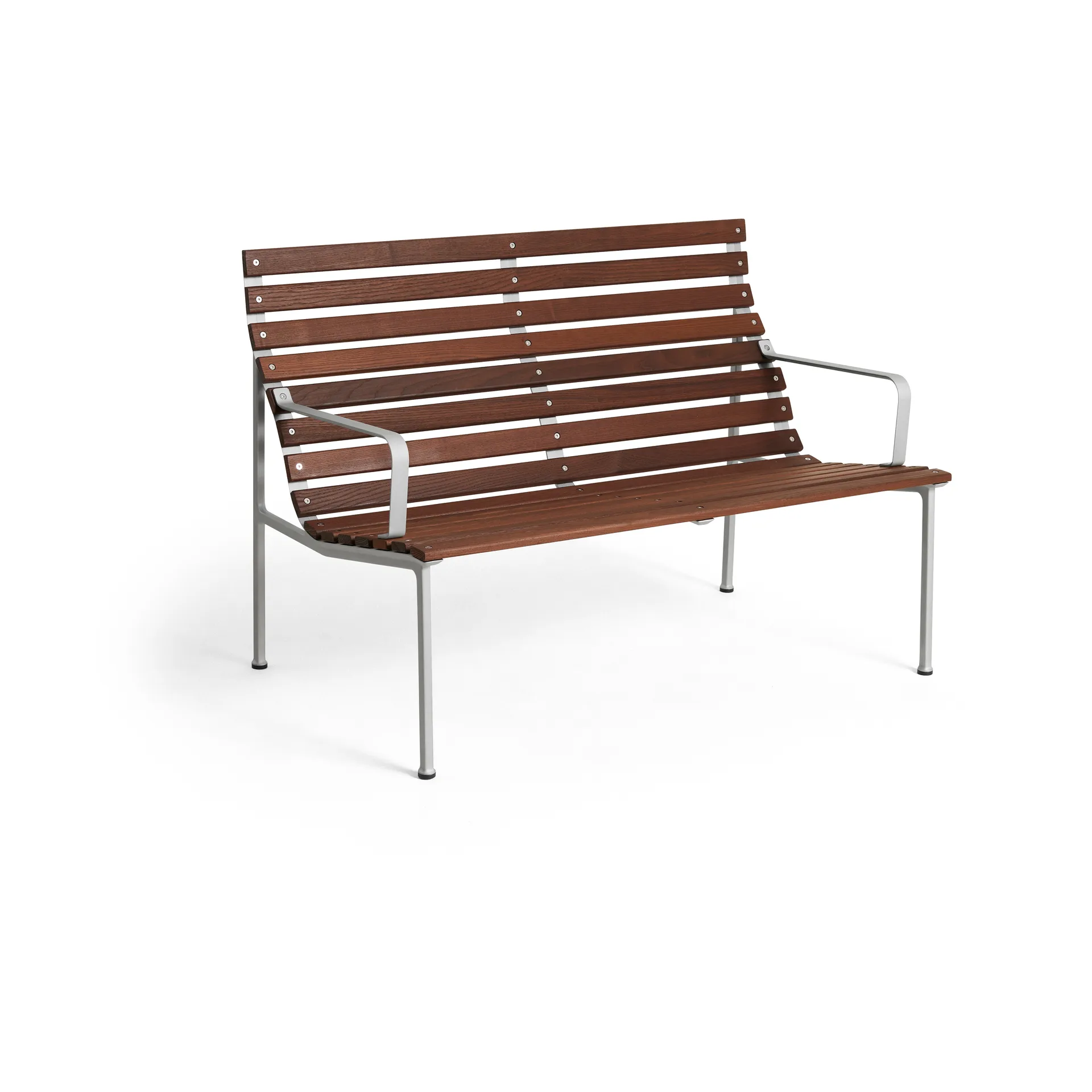 Banc Lounge Traverse Lounge avec accoudoirs, Oiled ash HAY