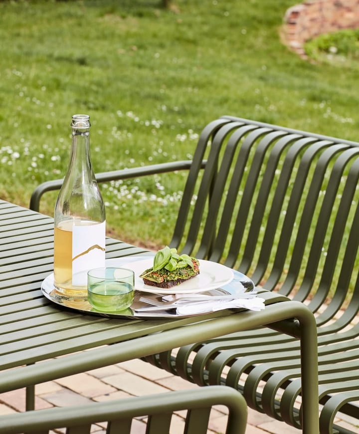 Banc Palissade Dining avec accoudoirs - olive - HAY