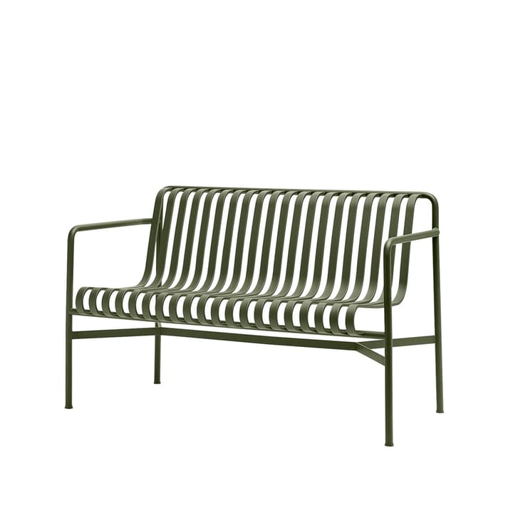 Banc Palissade Dining avec accoudoirs - olive - HAY