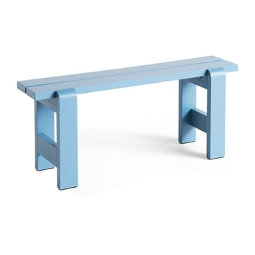 Banc Weekday 111x23 cm pin laqué - Azure blue - HAY