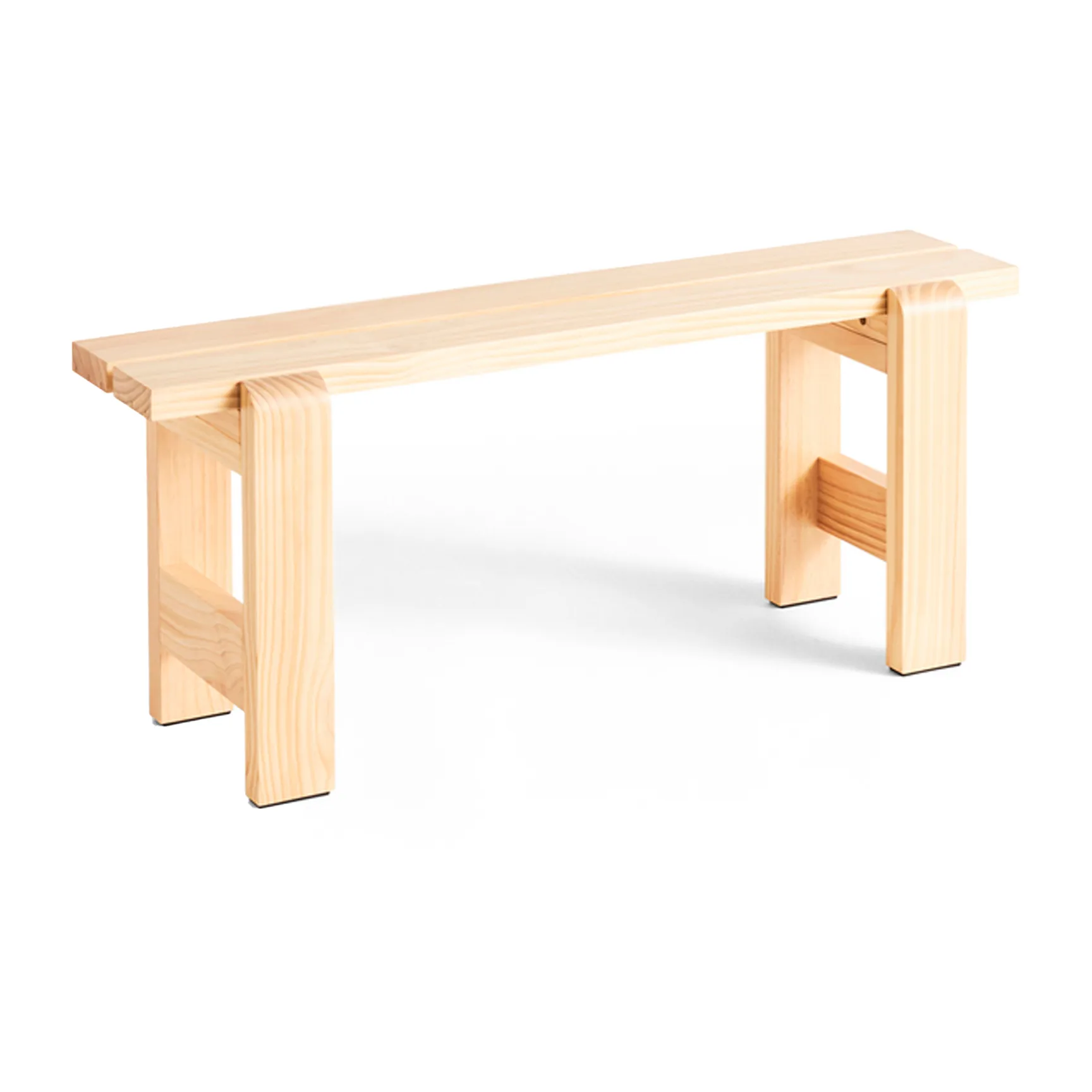 Banc Weekday 111x23 cm pin laqué, Natural HAY